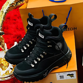 Louis Vuitton G656 HI-Top Black Ankle Boots