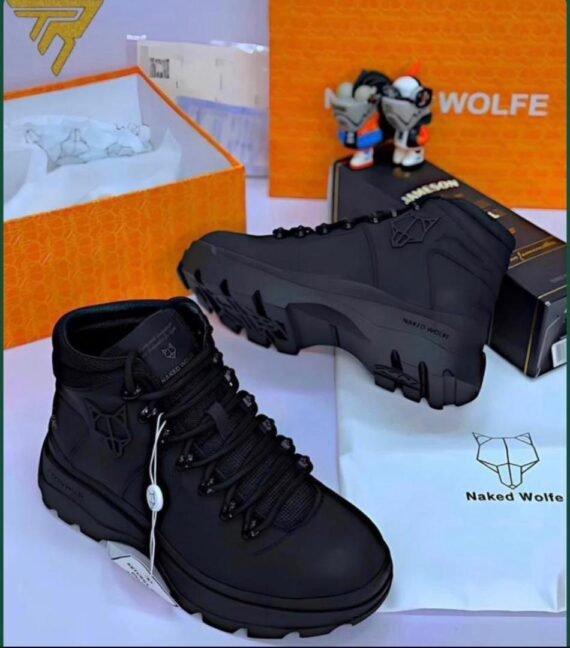 Naked Wolfe black high-top boots