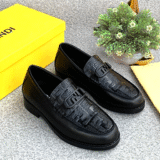 Fendi Future Leather Loafers