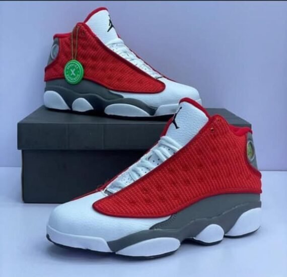 Air Jordan-Red/white Sneakers
