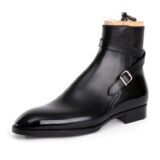 Buy trendy type in black leather boots for shoppers and explore the best online store for clothes and shoes.