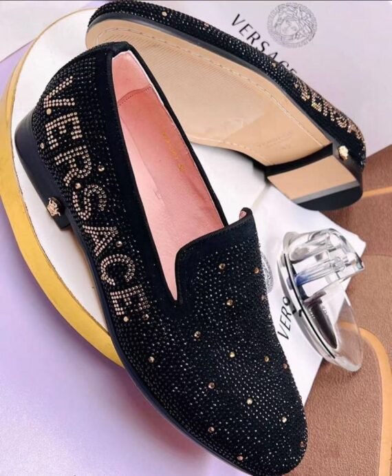 Buy trendy type Versace Rhinestone Loafer and Best online store for clothes and shoes.