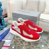 Prada America's Cup Patent Leather Sneakers